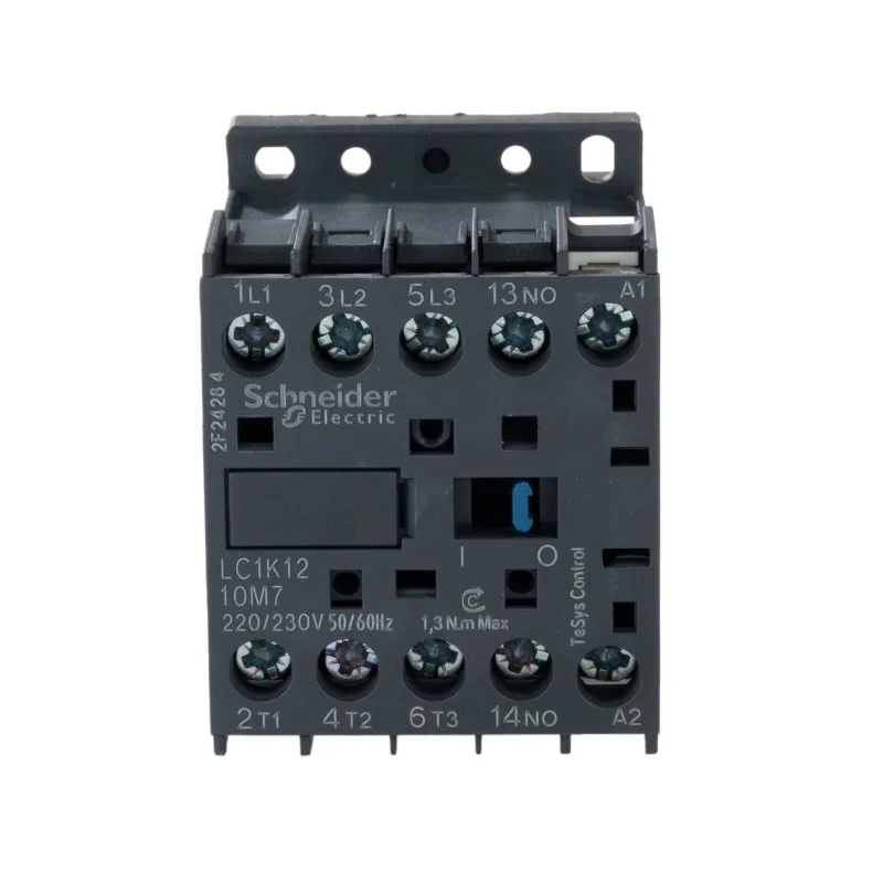 Schneider Electric 3-Pole Motor Control Contactor LC1K1210M7 220V AC Coil 20A 4kW 690V AC 3 NO LC1K1210M7