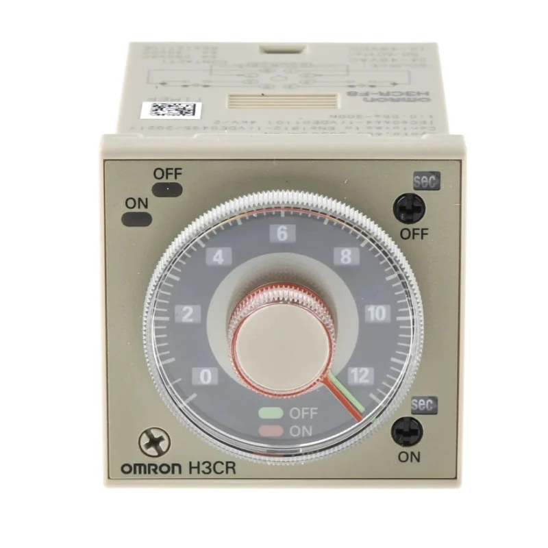 Omron DIN Rail and Panel Mount Timer Relay 2-Contact DPDT, 24 V AC/DC, 0.05 s to 30 h, 1-Function H3CR