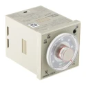 Omron DIN Rail and Panel Mount Timer Relay 2-Contact DPDT, 24 V AC/DC, 0.05 s to 30 h, 1-Function H3CR