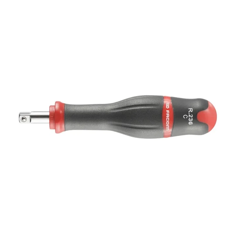 Facom Nut Driver, 1/4 in Square Tip, 125 mm Stainless Steel Blade, 130 mm Overall Length R.236CA