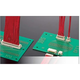 Hirose DF13 Series Straight Surface PCB Header 6 Contacts 1.25 mm Pitch 1 Row Shrouded 