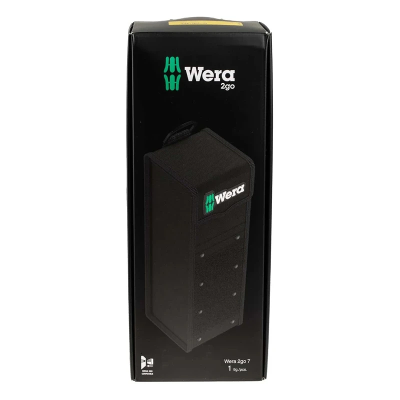 Wera Plastic Tool Bag 100 mm x 100 mm x 295 mm Hook & Loop Lock Black 05004356001