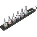 Wera 6-Piece 1/2 in Hex Drive Bit Socket Set With Holding Function, 285 mm Length 05003996001