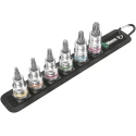 Wera 6-Piece 1/2 in Chrome Vanadium Steel Bit Socket Set with Holding Function 05003997001