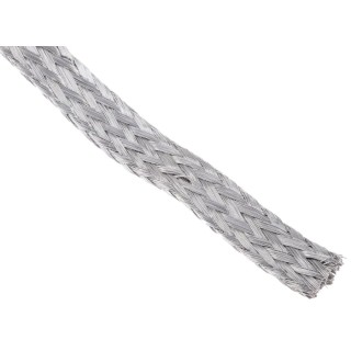 RS PRO Braided Wire, 7.5 mm² CSA 10 x 2 mm Tin Copper Wire Flat 25 m Length BS4109 365-543
