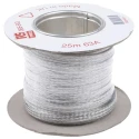 RS PRO Braided Wire, 7.5 mm² CSA 10 x 2 mm Tin Copper Wire Flat 25 m Length BS4109 365-543