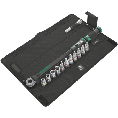Wera Click Torque Wrench Set 40 to 200 Nm, 1/2 in Drive, Square Drive, 545mm Overall 05075680001
