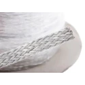 RS PRO Braided Wire, 7.5 mm² CSA 10 x 2 mm Tin Copper Wire Flat 25 m Length BS4109 365-543