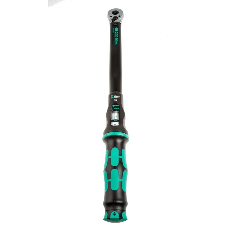 Wera Click Torque Wrench Set 40 to 200 Nm, 1/2 in Drive, Square Drive, 545mm Overall 05075680001