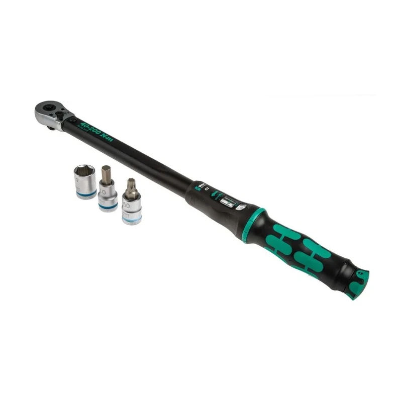 Wera Click Torque Wrench Set 40 to 200 Nm, 1/2 in Drive, Square Drive, 545mm Overall 05075680001