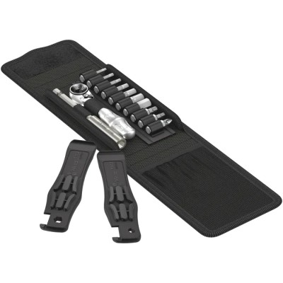 Wera 12 Piece Bicycle Tool Kit with Bit Ratchet Zyklop Mini and 10 Bits in Bag 05004170001