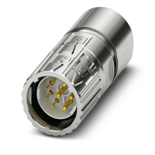 Phoenix Contact Industrial Circular Connector Cable Plug, 8 Contacts, Male, M23 Size, 630V, 30A, Crimp Termination 1628867
