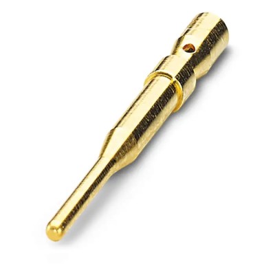 Phoenix Contact Male Crimp Circular Connector Contact, Contact Size 1.5 mm, Length 21.15 mm, Nickel Plated 1623779