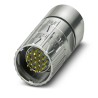 Phoenix Contact Circular Connector, 19 Contacts, Cable Mount, M23 Connector, Plug Male, IP66 IP68, Zinc Housing, 10A 1629144