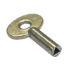 Penta Metal Key for Triangular Artillery Padlock Weatherproof 3mm Width C20TC