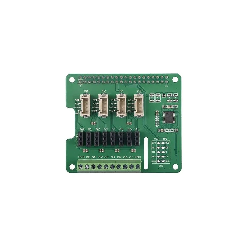 Seeed Studio 8 Channel 12 Bit ADC Addon Board for Raspberry Pi using STM32F030 103030280
