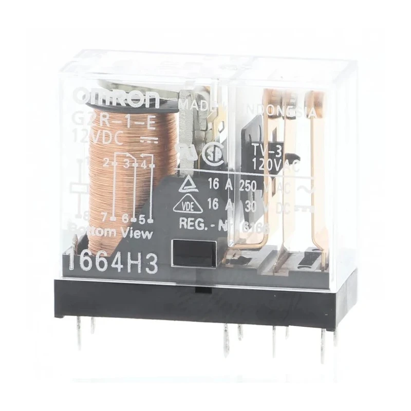 Omron G2R-1-E DC12 PCB Power Relay 12V DC Coil 16A Switching Current SPDT