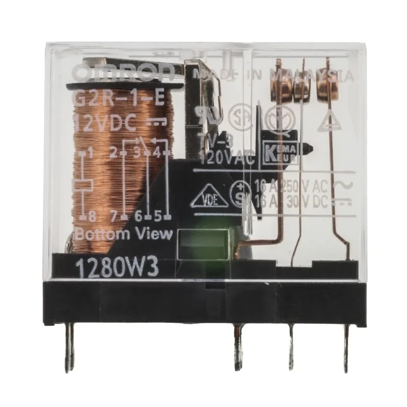 Omron G2R-1-E DC12 PCB Power Relay 12V DC Coil 16A Switching Current SPDT