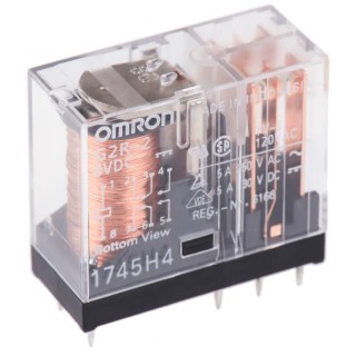 Omron PCB Power Relay 5V DC Coil 5A Switching Current DPDT G2R-2 DC5