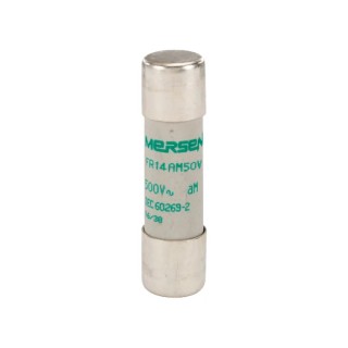 Mersen 50A GG Ceramic Cartridge Fuse, 14 x 51 mm, Fast Acting, 400V AC E211558 / FR14AM50V50