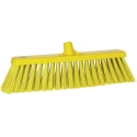 Vikan Broom Yellow Push Broom with Polyethylene Terephthalate Bristles for Outdoor and Indoor Wet Surface 29206
