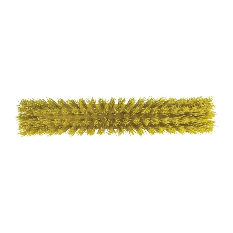 Vikan Broom Yellow Push Broom with Polyethylene Terephthalate Bristles for Outdoor and Indoor Wet Surface 29206
