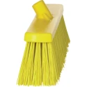 Vikan Broom Yellow Push Broom with Polyethylene Terephthalate Bristles for Outdoor and Indoor Wet Surface 29206