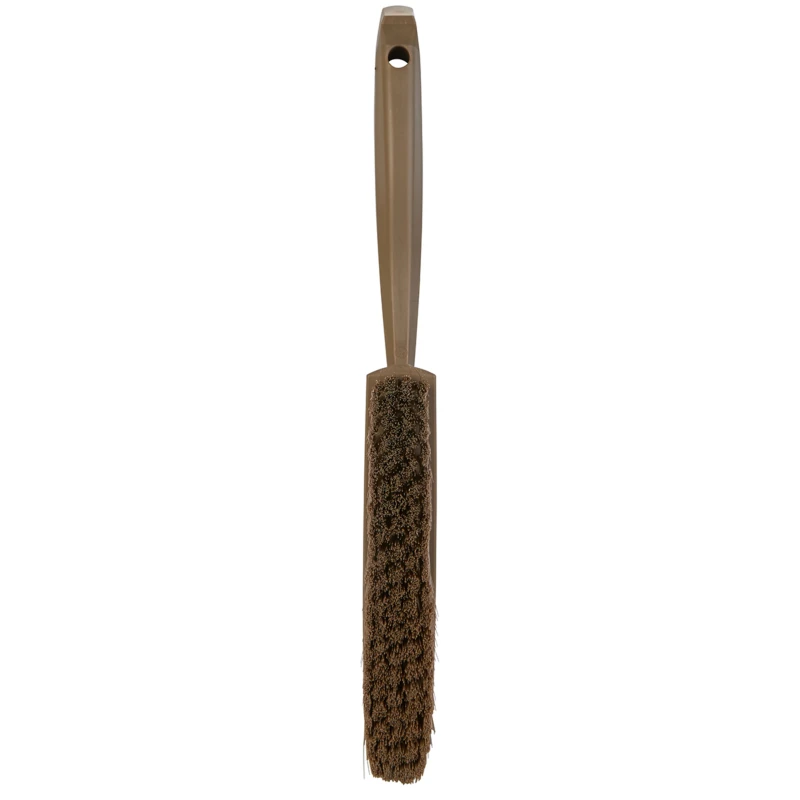 Vikan Brown Hand Brush, 50 mm Bristle Length, 35 mm Width, 330 mm Overall Length 458766