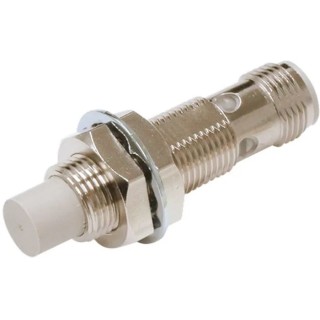 Omron Threaded Barrel Inductive Proximity Sensor M12 x 1 NPN, 30 V DC, 16 mm Sensing Distance E2E-X16MC112-M1