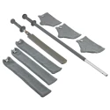 Vikan Grey Duster Microfibre 1.32m Length Dust Cleaning Tool 990102