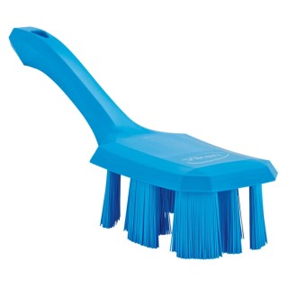 Vikan Blue Scrubbing Brush, 37 mm Bristle Length, Polyester Bristle Material, 70 mm Width, 260 mm Length, Model 41793