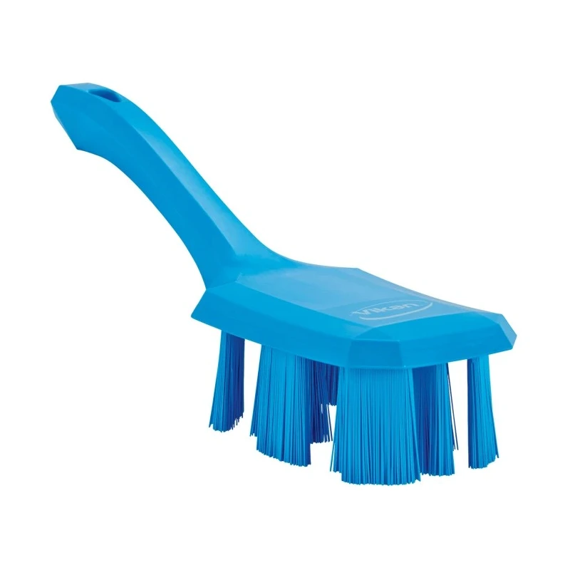 Vikan Blue Scrubbing Brush, 37 mm Bristle Length, Polyester Bristle Material, 70 mm Width, 260 mm Length, Model 41793