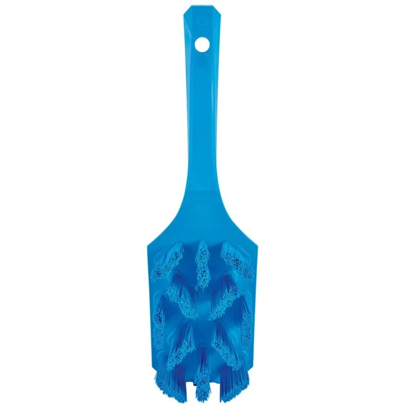 Vikan Blue Scrubbing Brush, 37 mm Bristle Length, Polyester Bristle Material, 70 mm Width, 260 mm Length, Model 41793