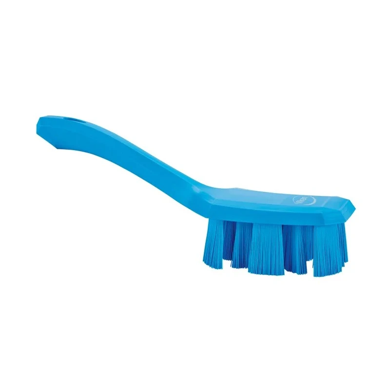 Vikan Blue Scrubbing Brush, 37 mm Bristle Length, Polyester Bristle Material, 70 mm Width, 260 mm Length, Model 41793