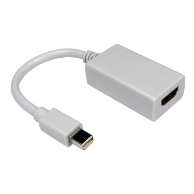 NewLink White Mini DisplayPort Male to HDMI Female Converter HDMINIDP-HDMI