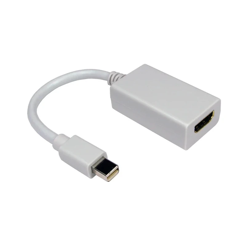 NewLink White Mini DisplayPort Male to HDMI Female Converter HDMINIDP-HDMI