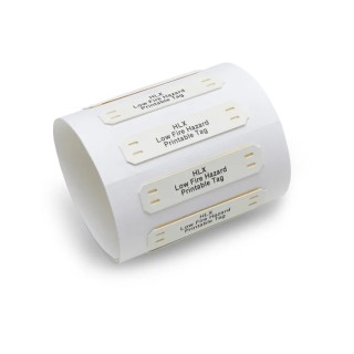 TE Connectivity White White Print Cable Labels, 80 mm Width, 200 Per Pack Qty, 50 mm CC0110-000