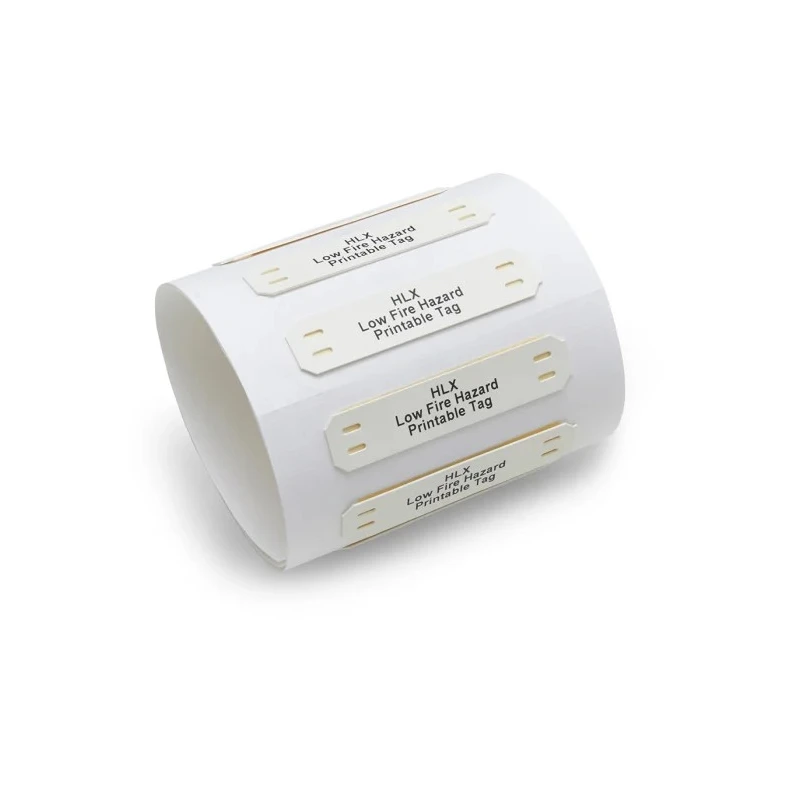 TE Connectivity White White Print Cable Labels, 80 mm Width, 200 Per Pack Qty, 50 mm CC0110-000