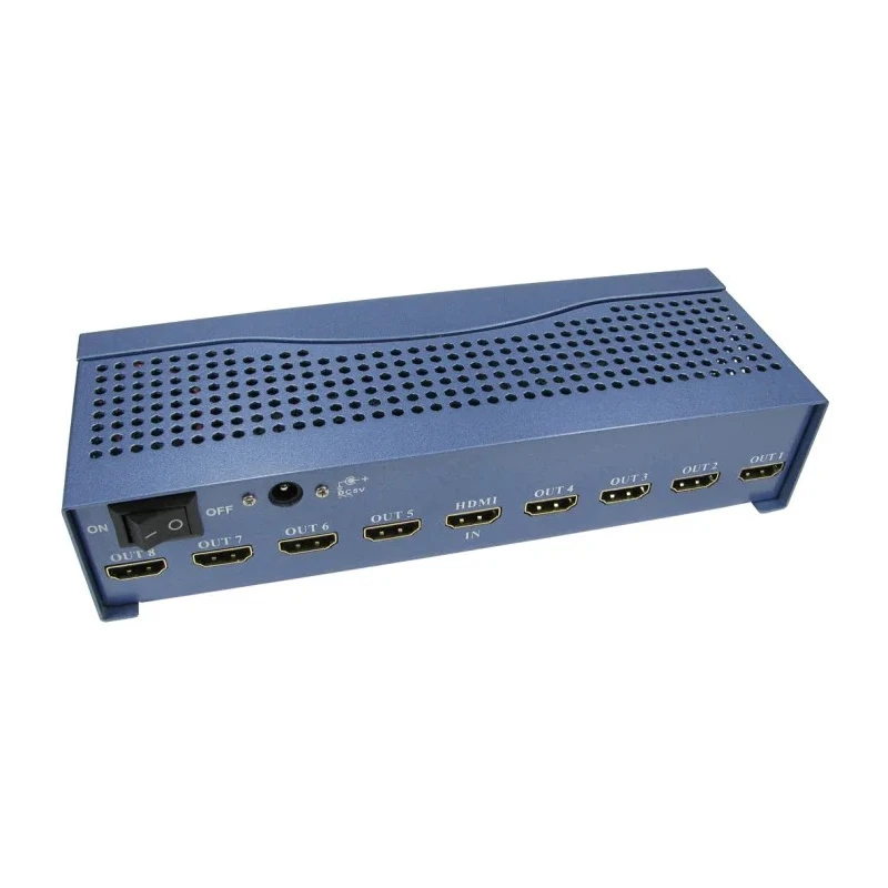 NewLink HDMI Splitter 8 Port 1 Input 8 Output 4K Resolution HDMI Type A 19 Pin NLHDSP408-HS4K