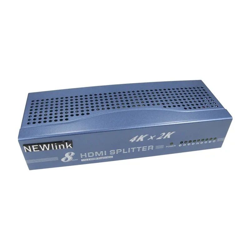 NewLink HDMI Splitter 8 Port 1 Input 8 Output 4K Resolution HDMI Type A 19 Pin NLHDSP408-HS4K