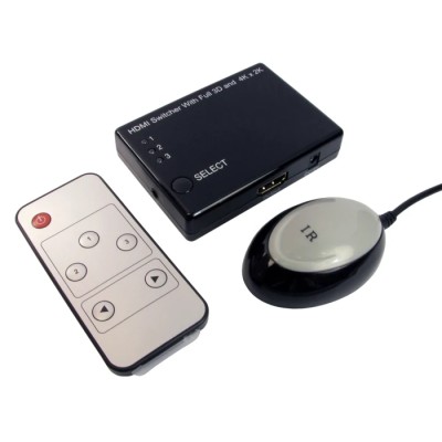 NewLink 3 Port 1 Input 3 Output HDMI Switch 4K x 2K HD-SWTC433