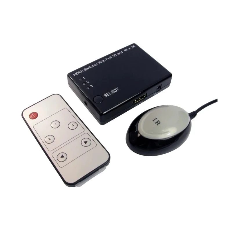 NewLink 3 Port 1 Input 3 Output HDMI Switch 4K x 2K HD-SWTC433