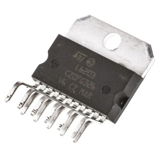 STMicroelectronics Brushed DC Motor Driver IC, Full Bridge, 48 V 4 A Multiwatt 11-Pin L6203