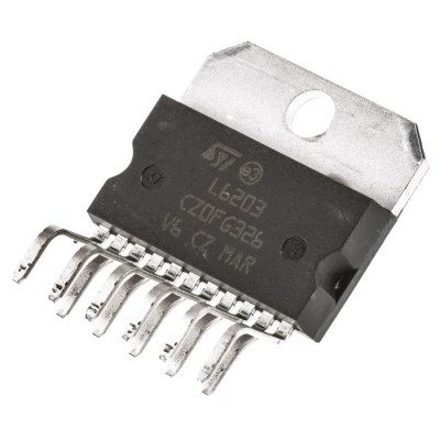 STMicroelectronics Brushed DC Motor Driver IC, Full Bridge, 48 V 4 A Multiwatt 11-Pin L6203