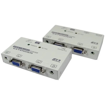 NewLink 1 Port VGA over Catx 3.5 mm Stereo Extender 150 m Maximum Resolution 1024 x 768 pixel KVM-VGAXTAD