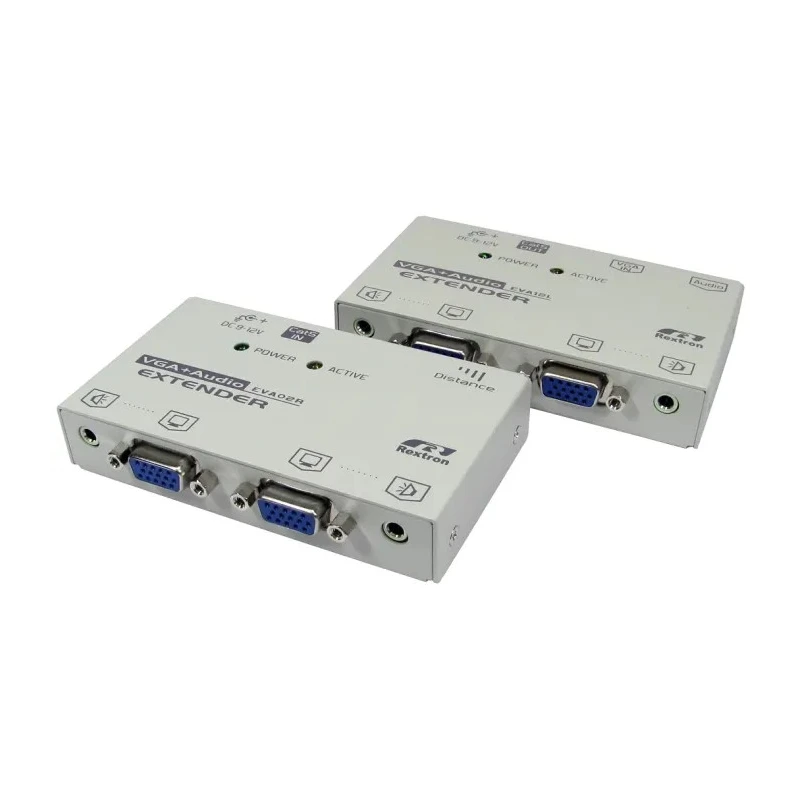 NewLink 1 Port VGA over Catx 3.5 mm Stereo Extender 150 m Maximum Resolution 1024 x 768 pixel KVM-VGAXTAD