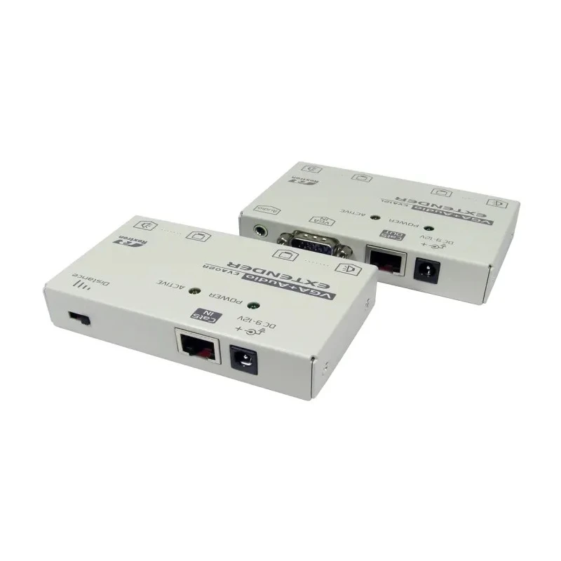 NewLink 1 Port VGA over Catx 3.5 mm Stereo Extender 150 m Maximum Resolution 1024 x 768 pixel KVM-VGAXTAD