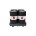 RS PRO Polyethylene Drum Pallet for Oil 4-Drum Spill Pallet, 1.28m x 1.28m, Sump Capacity 230 Litres 189-0054