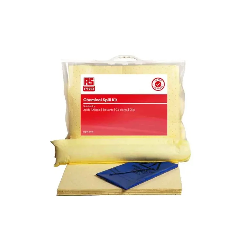 RS PRO Chemical Spill Kit 13L Absorbent Capacity with 1.2m Sock and Pads 189-0052