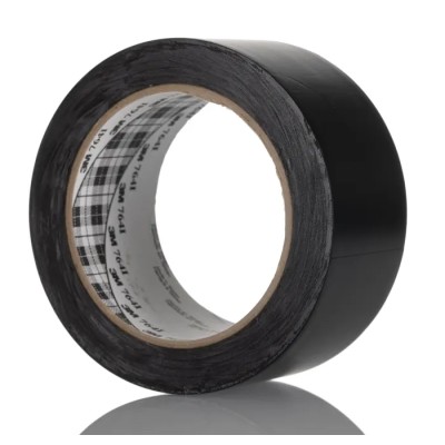3M Black Vinyl Lane Marking Tape 50 mm Width 33 m Length 0.125 mm Thickness Rubber Adhesive 764i B 50x33